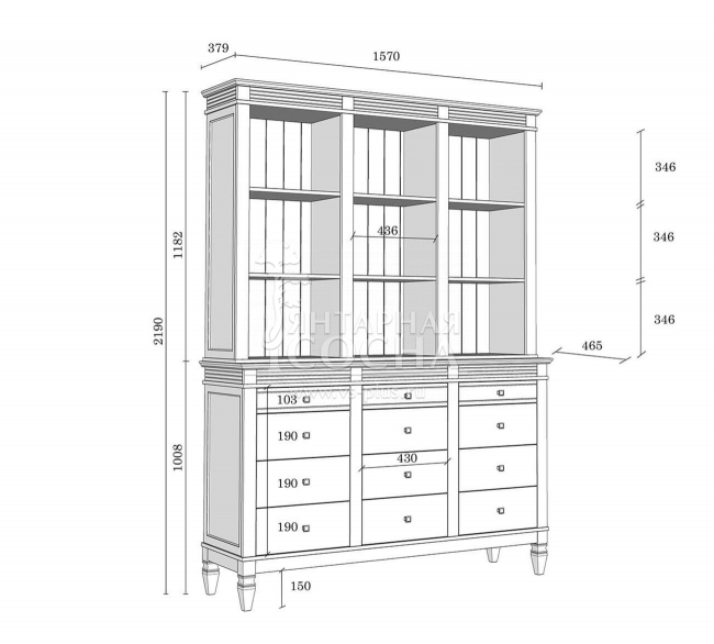 Буфет Ольса 300/3012 Буфет Ольса 300/3012