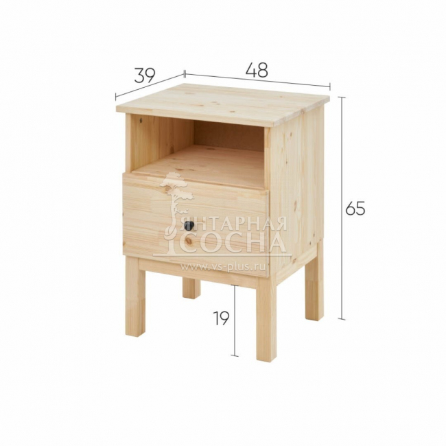 Тумба прикроватная ТИРАНА без отделки Тумба прикроватная ТИРАНА без отделки