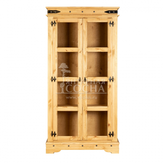 Шкаф Викинг 03 из массива сосны для книг (мёд) Шкаф Викинг 03 из массива сосны для книг (мёд)