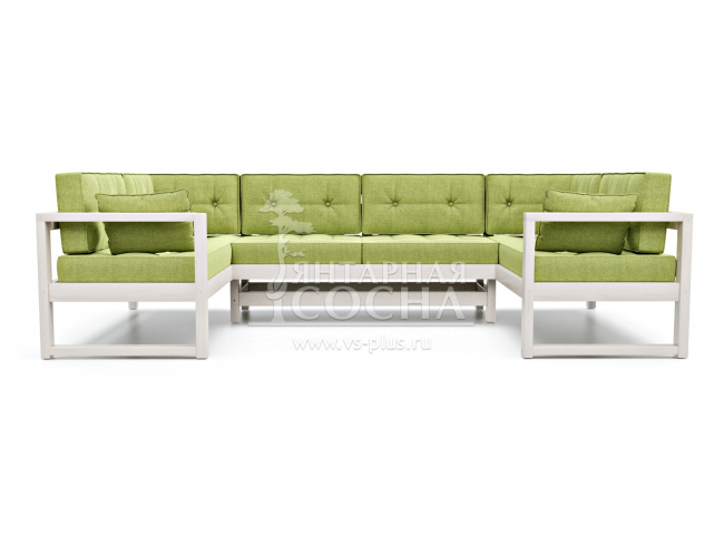 Диван Астер П-образный Textile Беленый Дуб Green Диван Астер П-образный Textile Беленый Дуб Green