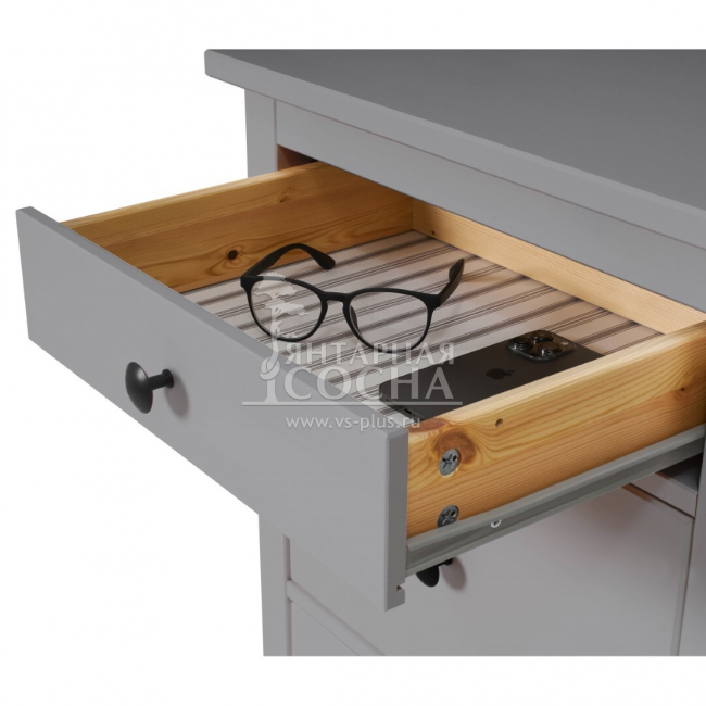 Комод узкий КЫМОР 5 ящиков Серый Комод узкий КЫМОР 5 ящиков Серый