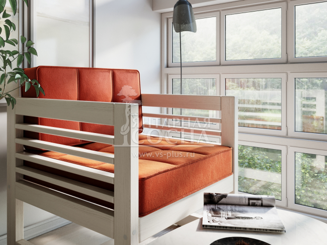 Кресло Сега Velvet Беленый Дуб Orange Кресло Сега Velvet Беленый Дуб Orange