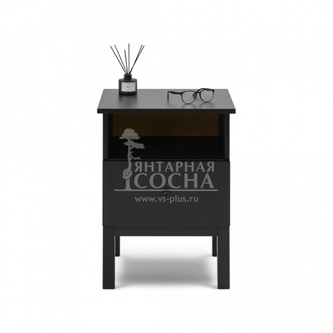 Тумба прикроватная ТИРАНА Черная Тумба прикроватная ТИРАНА Черная