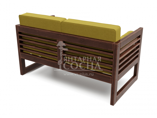 Диван Сега М Textile Орех Mustard Диван Сега М Textile Орех Mustard