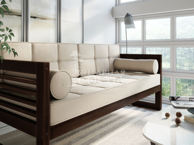 Диван Сега Б Velvet Орех Beige Диван Сега Б Velvet Орех Beige