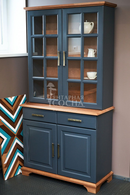 Шкаф-буфет "Брусно" 2-створчатый из массива сосны Шкаф-буфет "Брусно" 2-створчатый из массива сосны