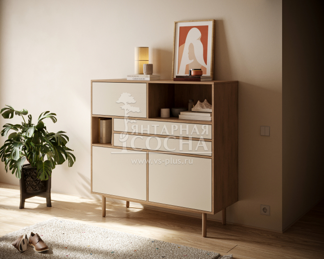 Комод большой с тремя дверками и двумя ящиками "Alice" арт ALC05 Комод большой с тремя дверками и двумя ящиками "Alice" арт ALC05