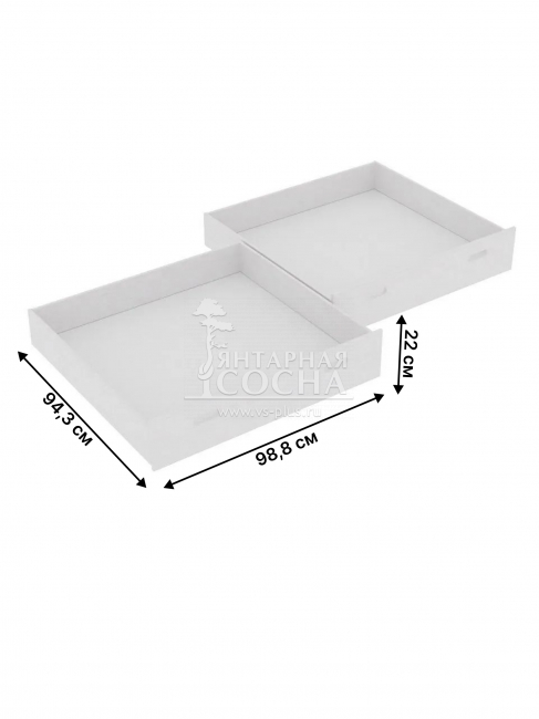 КОМПЛЕКТ ИЗ 2Х БЕЛЬЕВЫХ ЯЩИКОВ ДЛЯ КРОВАТИ АМЕЛИЯ КОМПЛЕКТ ИЗ 2Х БЕЛЬЕВЫХ ЯЩИКОВ ДЛЯ КРОВАТИ АМЕЛИЯ