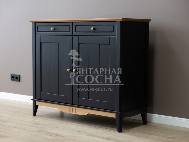 Комод буфета Пенни (Тумба буфета 22) блэк/антик 24 Комод буфета Пенни (Тумба буфета 22) блэк/антик 24