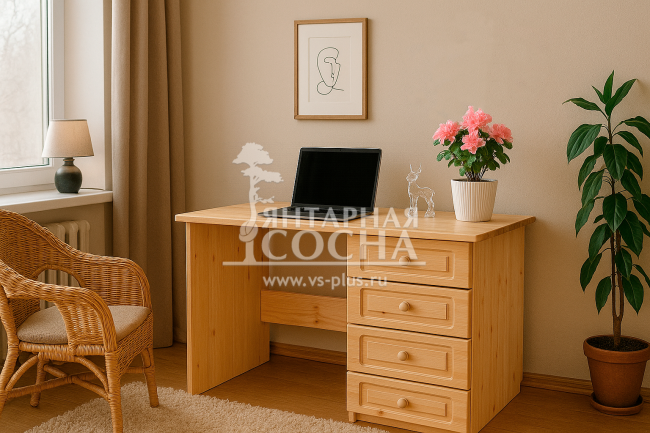 Стол письменный 4 ящ. Стол письменный 4 ящ.