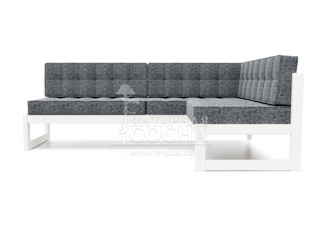 Диван Сега Угловой Textile Белая эмаль Grafit Диван Сега Угловой Textile Белая эмаль Grafit