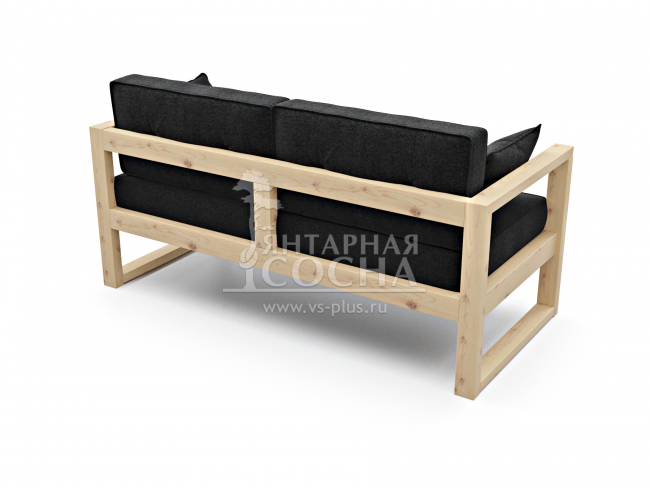 Диван Астер Мини Textile Сосна Black Диван Астер Мини Textile Сосна Black