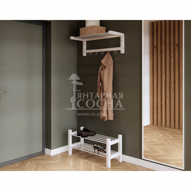 Полка для обуви МИЧА Белая Полка для обуви МИЧА Белая