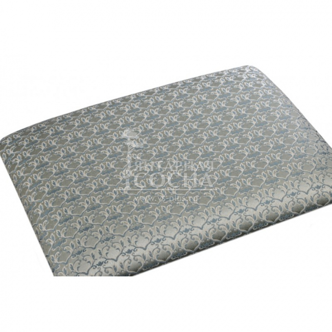 Банкетка "Классик" 350х490 дуб белый/серая патина/жаккард бирюзовый Банкетка "Классик" 350х490 дуб белый/серая патина/жаккард бирюзовый