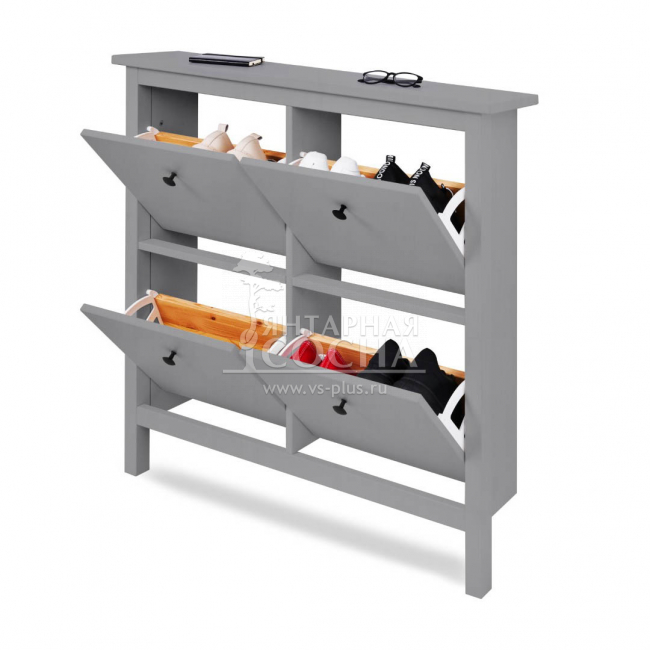 Тумба для обуви КЫМОР 106 Серая Тумба для обуви КЫМОР 106 Серая