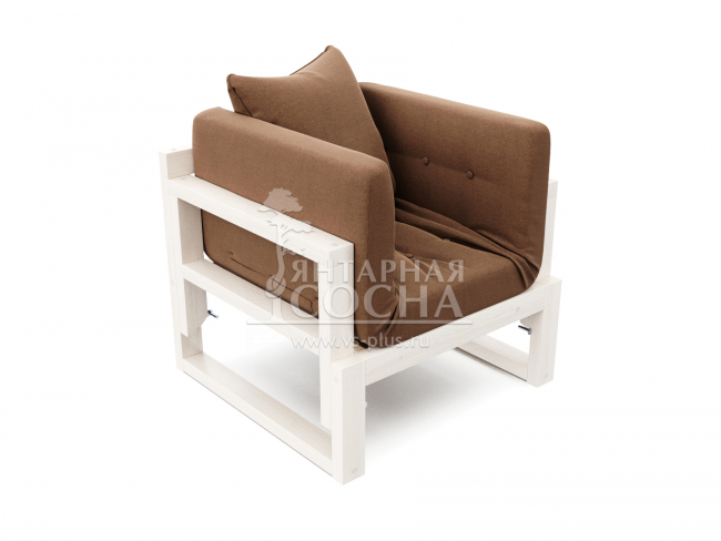 Кресло Амбер Textile Беленый Дуб Brown Кресло Амбер Textile Беленый Дуб Brown