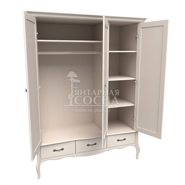 Шкаф 3х дверный ЛеБо с глухими дверями Шкаф 3х дверный ЛеБо с глухими дверями