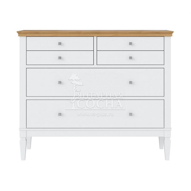 Комод Ольса 042 (белый лак/антик 24) (3.1.2) Комод Ольса 042 (белый лак/антик 24) (3.1.2)