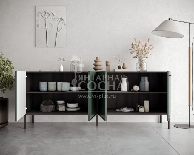 Комод с четырьмя дверками "Nicole" арт NEM01G Комод с четырьмя дверками "Nicole" арт NEM01G