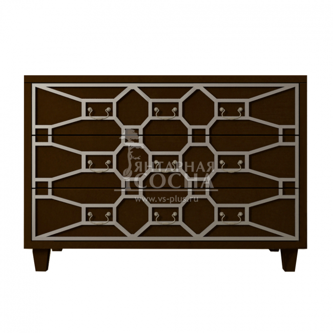 Шоколадный комод "Emerald" 3 ящика арт DSC347ETG/CH Шоколадный комод "Emerald" 3 ящика арт DSC347ETG/CH