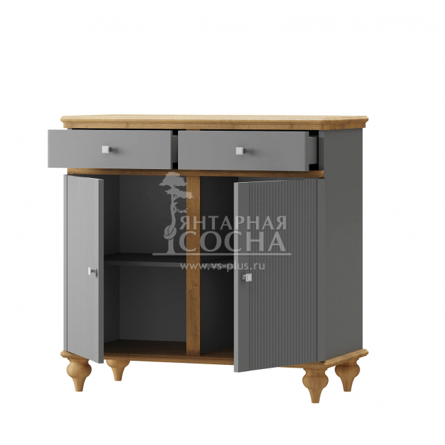 Комод Рандеву-22 (2.0.1) Серый 7042 - антик 24 Комод Рандеву-22 (2.0.1) Серый 7042 - антик 24