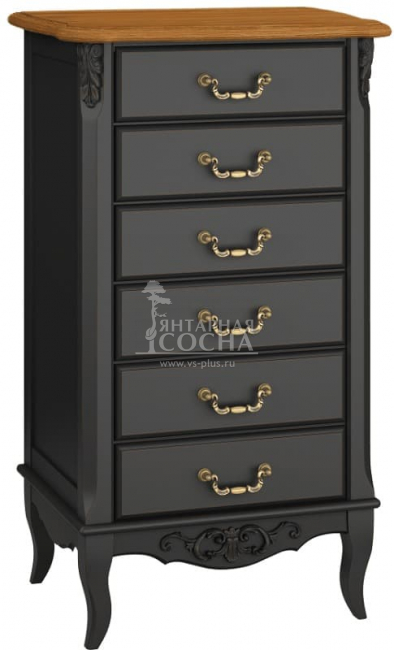 Комод высокий 6 ящиков Прованс ясень Комод высокий 6 ящиков Прованс ясень
