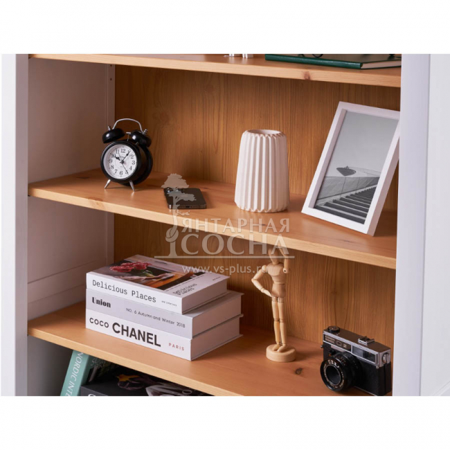 Стеллаж открытый КЫМОР 90 Белый/Светло-коричневый Стеллаж открытый КЫМОР 90 Белый/Светло-коричневый