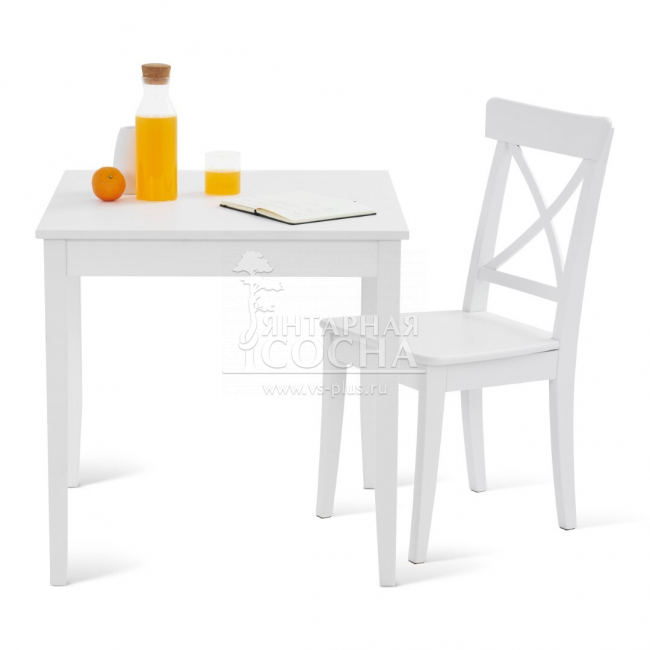 Стол обеденный ЛЫМ 74x74 Белый Стол обеденный ЛЫМ 74x74 Белый