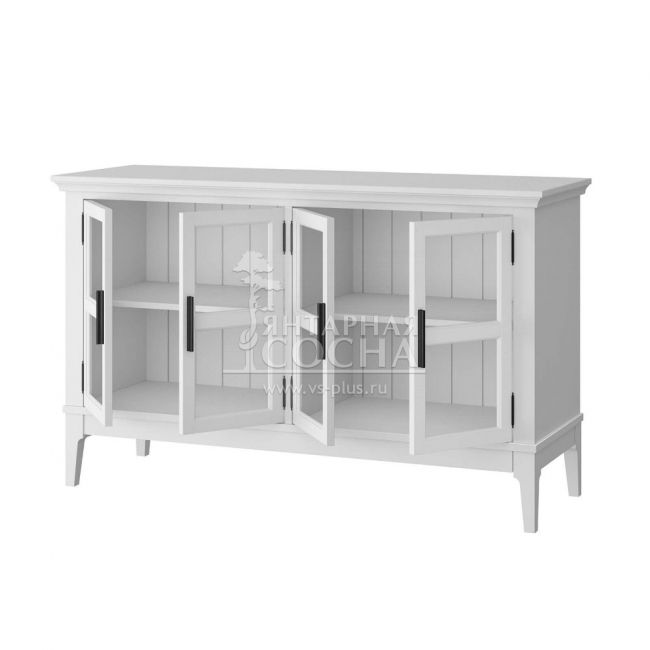 Тумба под ТВ со стеклянными дверями Квадро-С 40 Тумба под ТВ со стеклянными дверями Квадро-С 40