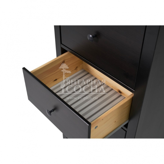 Комод узкий КЫМОР 5 ящиков Черный Комод узкий КЫМОР 5 ящиков Черный