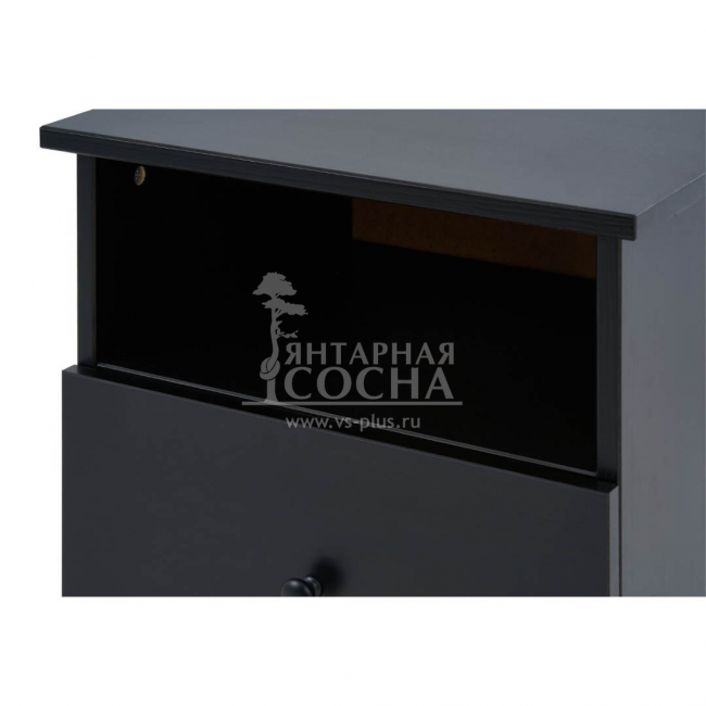 Тумба прикроватная ТИРАНА Черная Тумба прикроватная ТИРАНА Черная