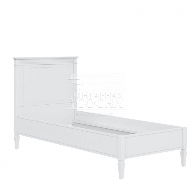 Кровать односпальная Ольса 90 (белый лак) (1.0.1) Кровать односпальная Ольса 90 (белый лак) (1.0.1)