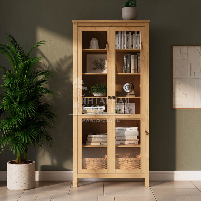 Шкаф для книг КЫМОР Стекло/Стекло 90 Светло-коричневый Шкаф для книг КЫМОР Стекло/Стекло 90 Светло-коричневый