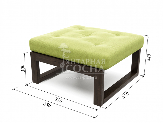 Пуфик Амбер Textile Венге Green Пуфик Амбер Textile Венге Green