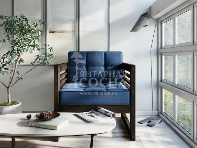 Кресло Сега Velvet Венге Blue Кресло Сега Velvet Венге Blue