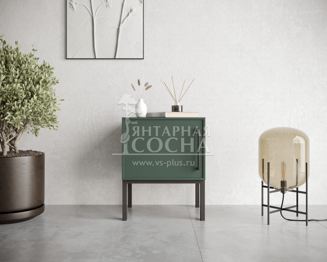 Тумбочка с дверкой "Nicole" NLN08G Зеленый Тумбочка с дверкой "Nicole" NLN08G Зеленый