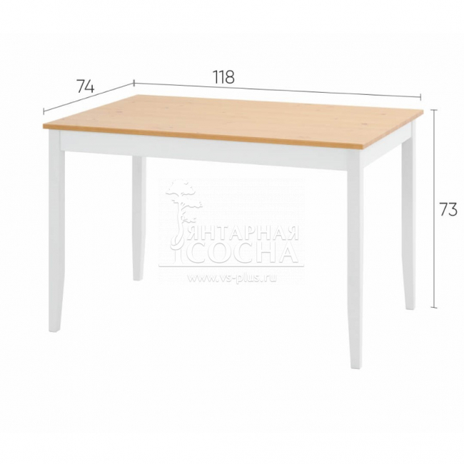 Стол кухонный ЛЫМ 118x74 Стол кухонный ЛЫМ 118x74