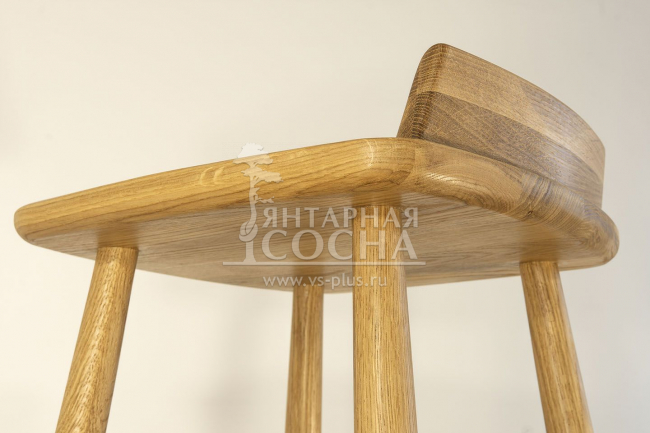 Стул барный Денвер из массива дуба матовое масло Стул барный Денвер из массива дуба матовое масло