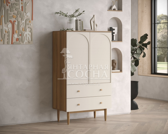 Комод с двумя дверками и двумя ящиками "Arka" AR14 Комод с двумя дверками и двумя ящиками "Arka" AR14