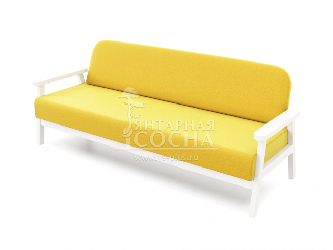 Диван Флори Б Velvet Белая Эмаль Yellow Диван Флори Б Velvet Белая Эмаль Yellow