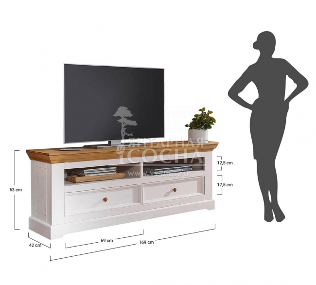 Тумба ТВ Форест Графит 2 ящика Тумба ТВ Форест Графит 2 ящика