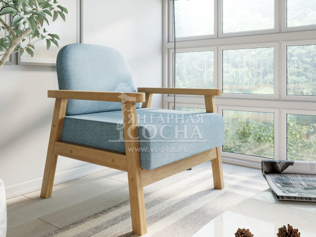 Кресло Флори Textile Береза Light Blue Кресло Флори Textile Береза Light Blue