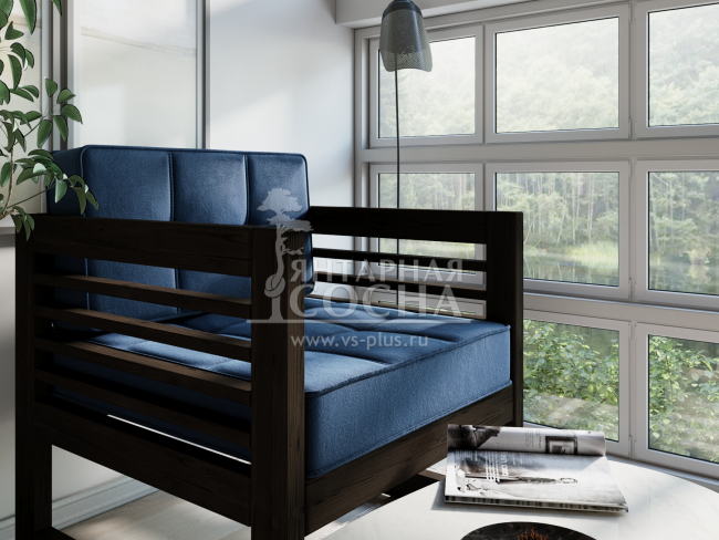 Кресло Сега Velvet Венге Blue Кресло Сега Velvet Венге Blue