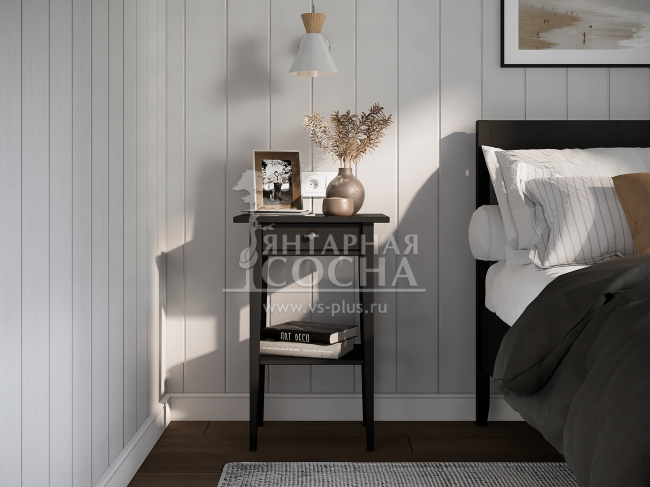 Тумба прикроватная КЫМОР 1 ящик Черная Тумба прикроватная КЫМОР 1 ящик Черная