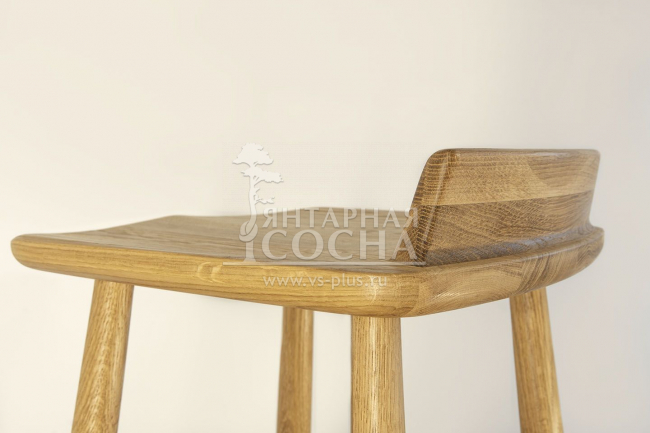 Стул барный Денвер из массива дуба матовое масло Стул барный Денвер из массива дуба матовое масло