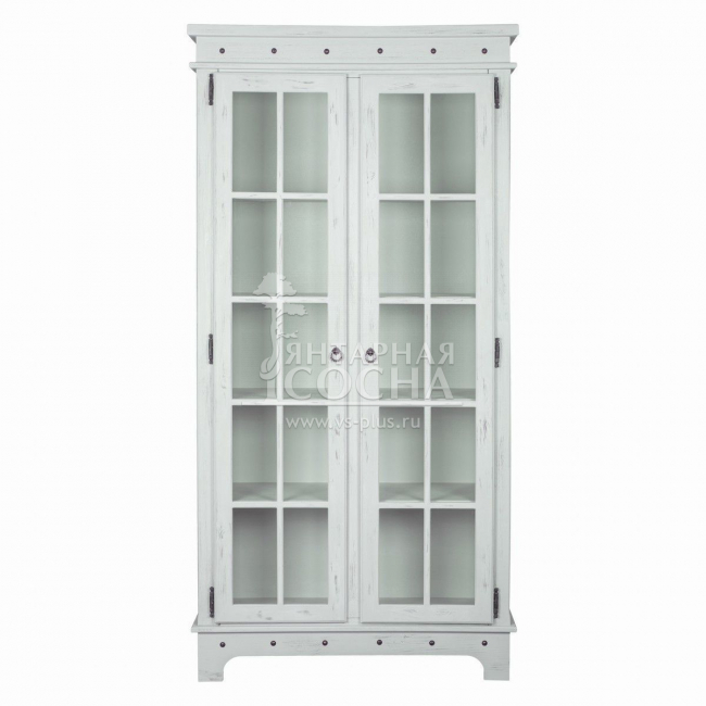 ШКАФ-ВИТРИНА ИЗ СОСНЫ ШАЛЕ 2 (БЕЛЫЙ) ШКАФ-ВИТРИНА ИЗ СОСНЫ ШАЛЕ 2 (БЕЛЫЙ)