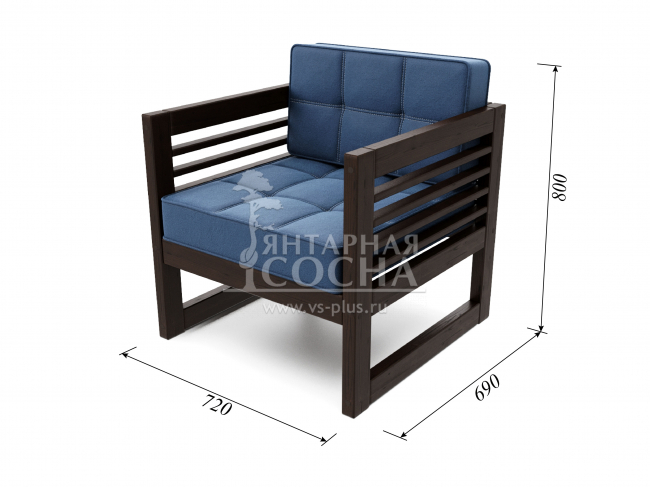 Кресло Сега Velvet Венге Blue Кресло Сега Velvet Венге Blue