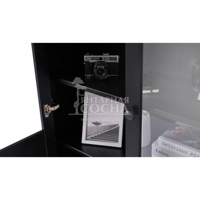 Шкаф для книг КЫМОР Стекло/Стекло 90 Черный Шкаф для книг КЫМОР Стекло/Стекло 90 Черный