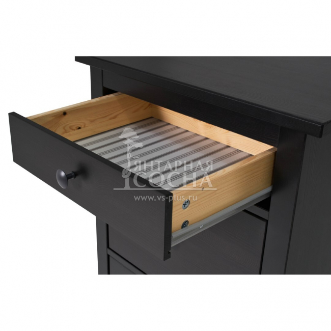 Комод узкий КЫМОР 5 ящиков Черный Комод узкий КЫМОР 5 ящиков Черный