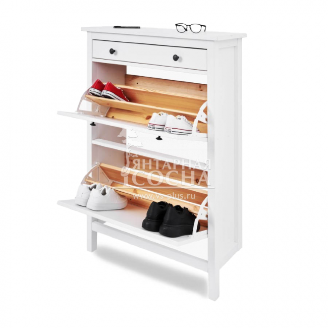 Тумба для обуви КЫМОР 89 Белая Тумба для обуви КЫМОР 89 Белая